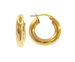 Luna Piena Yellow Gold Hoops