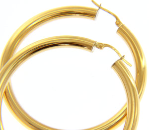 Luna Piena Yellow Gold Hoops