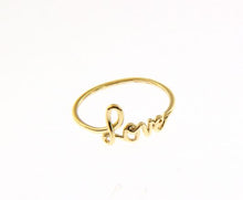 Load image into Gallery viewer, Dainty Gold Love Ring