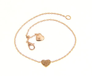 Olivia's Diamond Heart Bracelet