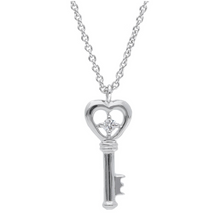 Load image into Gallery viewer, Diamond Key Necklace