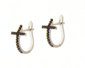 Croce Diamond Hoop Earrings