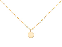 Load image into Gallery viewer, Minimal Gold Necklace with Circle Pendant