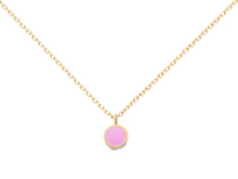 Load image into Gallery viewer, Minimal Gold Necklace with Circle Pendant