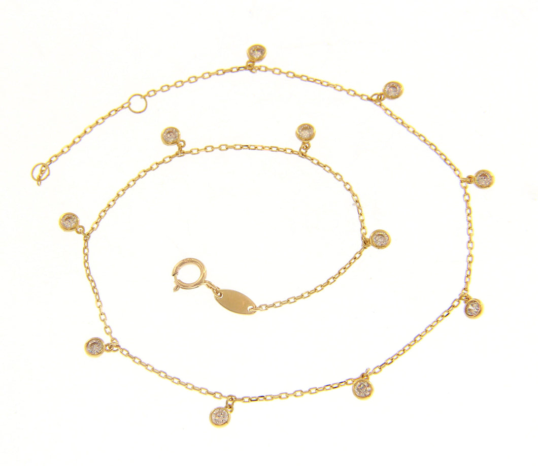 Dew Drops Gold Anklet