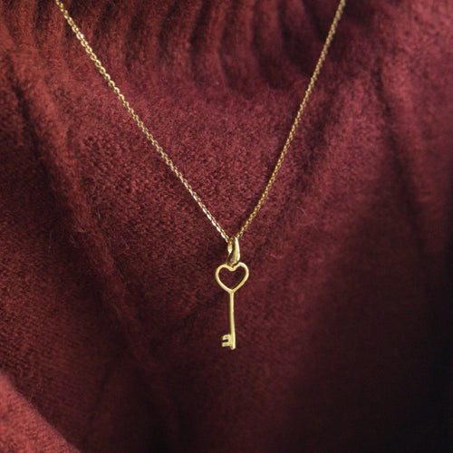 Heart Key Charm