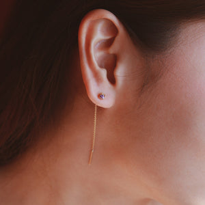 Dainty Treasure Rainbow Thread Earrings