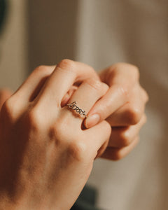 Dainty Gold Love Ring