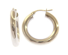 Load image into Gallery viewer, White Gold Luna Hoop