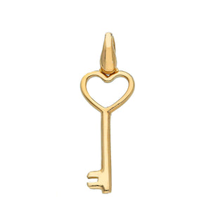 Heart Key Charm