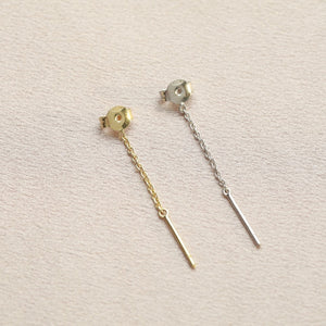 Dainty Treasure Plain Chain Earrings