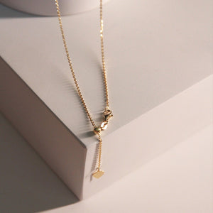 Yellow Gold Necklace Adjustable 50cm