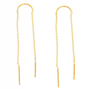 Gold Thread Earrings