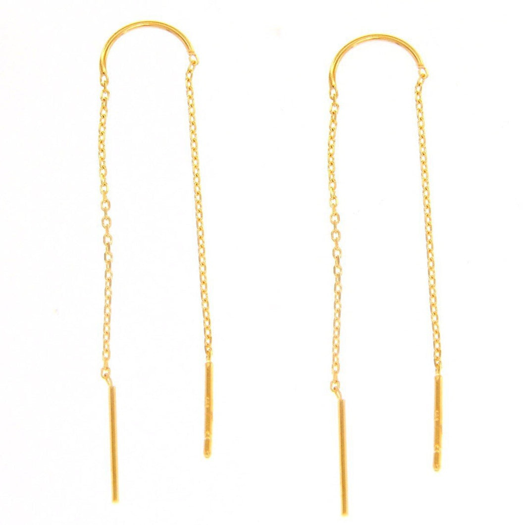 Gold Thread Earrings